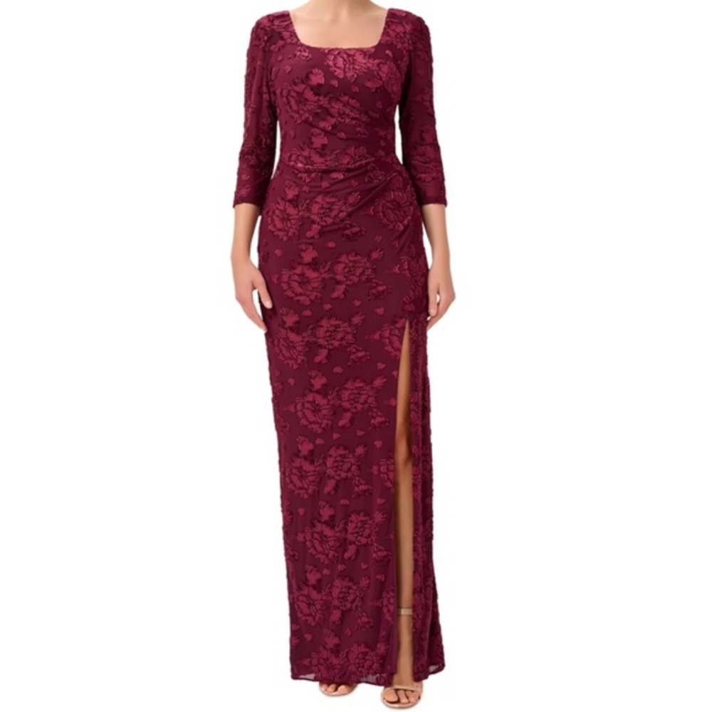 Adrianna Papell - Burnout‎ Velvet Gown